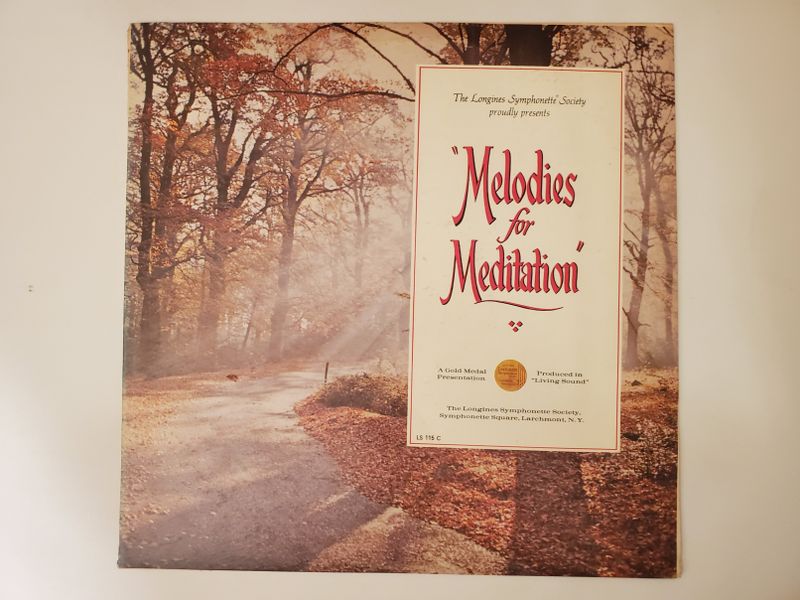 The Longines Symphonette Society Melodies for Meditation vinyl record